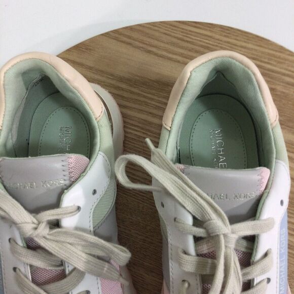 Michael Kors Womens Monroe Trainer Bae Canvas Suede Sneaker Shoes Multi Size 6.5 - Picture 10 of 15